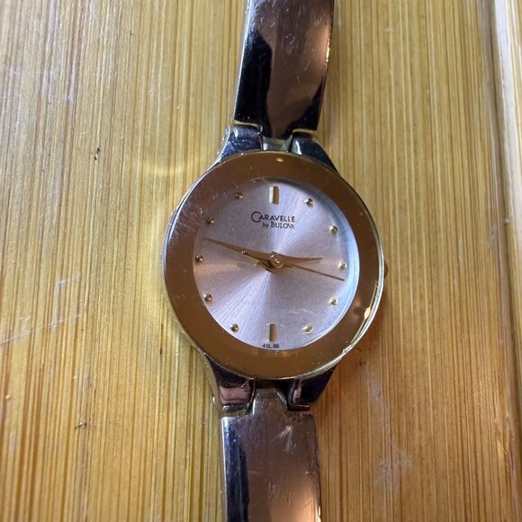 Caravelle by Bulova Ladies' Petite Minimalist Watch Gold/Silver C869852, 20mm - Picture 3 of 5